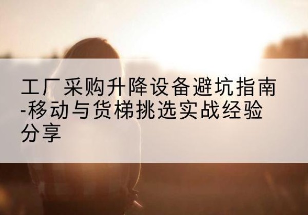 安岳移动式升降机怎么选-工厂采购升降设备避坑指南-移动与货梯挑选实战经验分享